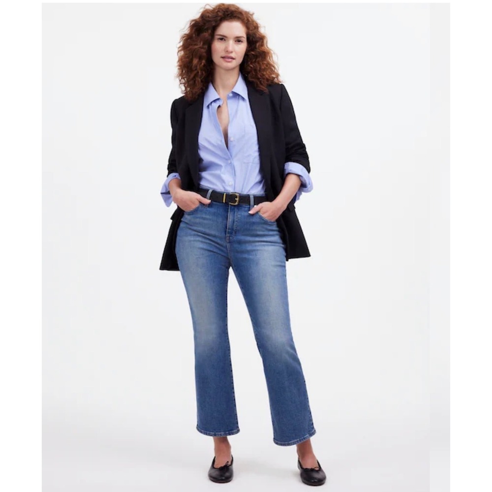 Madewell Curvy Kick Out‎ High Rise Flare Jeans Medium Wash  Size 30 Womens